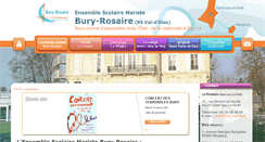 Desktop Screenshot of bury-rosaire.fr