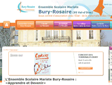 Tablet Screenshot of bury-rosaire.fr